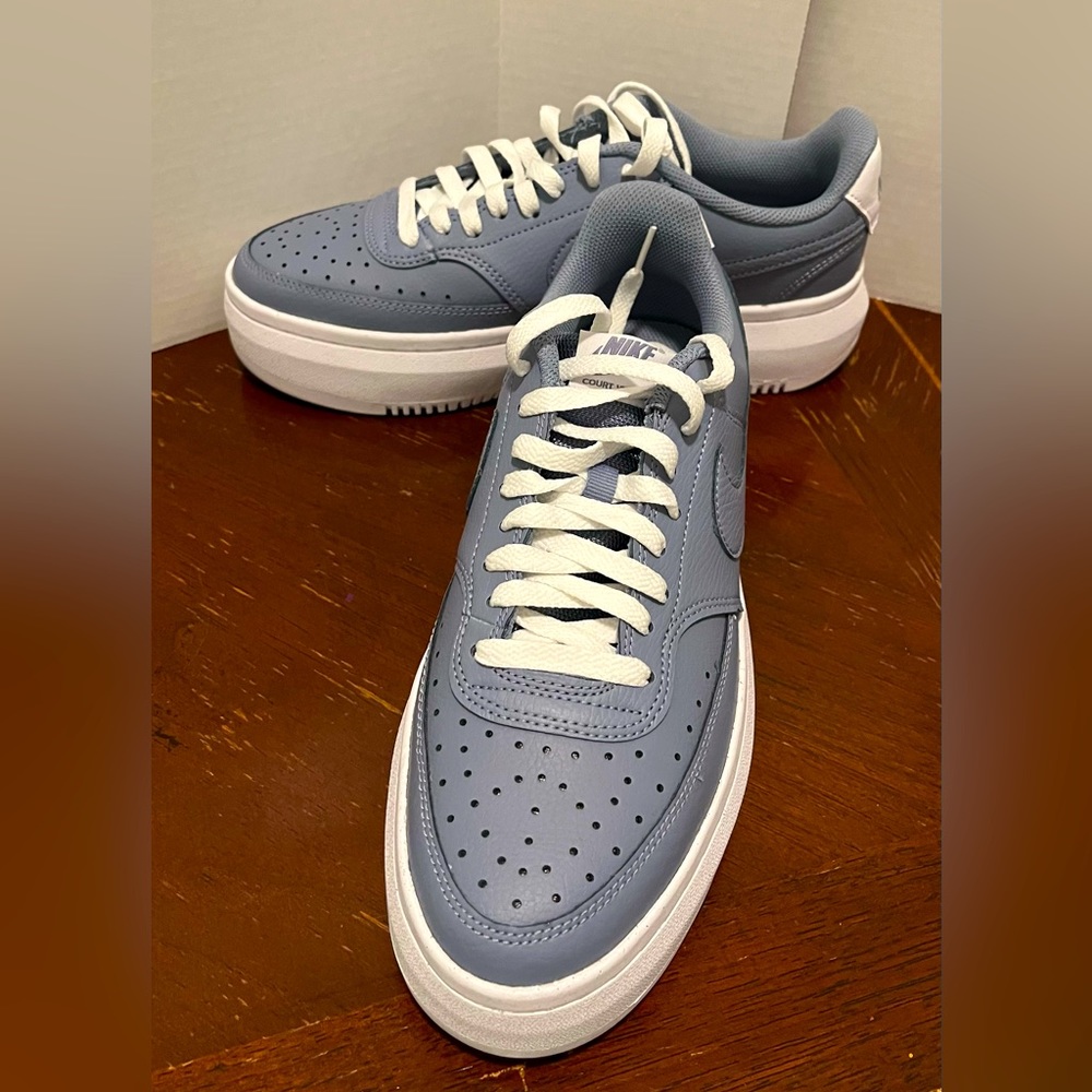 Nike Court Vision Alta Platform Sneaker-Ashen Slate Blue